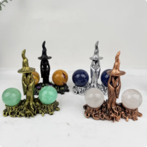 Base Metálica para Esferas <span class=keywords><strong>de</strong></span> Cristal, Soporte Doble para Esferas, Decoración Feng Shui, Cristal Curativo, Venta al Por Mayor - Product Image 2