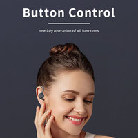 Headphone Nirkabel True Wireless Earbuds IPX7 Tahan Air Suara Stereo Earphone dengan Mikrofon Terintegrasi Headset In-Ear untuk Olahraga, BE1034