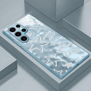 Funda Protectora para Teléfono Móvil de TPU con Cristal Templado y Estampado de Estrella Brillante para <span class=keywords><strong>Samsung</strong></span> <span class=keywords><strong>Galaxy</strong></span> S8 S9 S10 S20 S21 S22 S23 S24 S25 S26 - Product Image 5