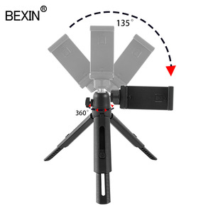 ขาตั้งกล้องขนาดเล็ก BEXIN แบบพลาสติก หมุนได้ 360 องศา สำหรับโทรศัพท์มือถือ ไลฟ์สด วิดีโอบล็อก และตั้งโต๊ะ - Product Image 1