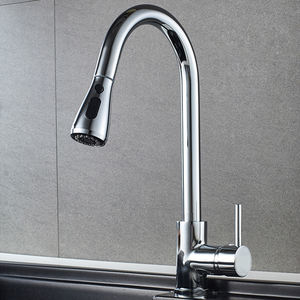 <span class=keywords><strong>Robinet</strong></span> mitigeur de cuisine à trou unique, de couleur noire, avec bec unique, pour l'évier - Product Image 4