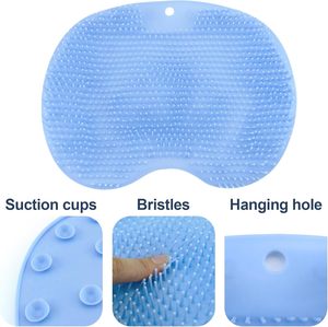 Tapis de douche exfoliant en silicone personnalisé, antidérapant, avec ventouses, pour massage des pieds, fabricant OEM ODM d'outils en silicone - Product Image 3