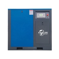 Karlo 10HP-30HP kompresor udara sekrup senyap harga pabrik VFD Superior fitur profesional pompa mesin udara tenaga AC/ Gas