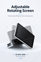 Radio Mobil Android 1 Din 2+64 Layar Putar Lepas Pasang Wireless CarPlay Auto GPS Universal Stereo Mobil Pemutar Multimedia
