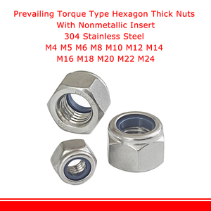 <span class=keywords><strong>Din982</strong></span> 316 thép không gỉ dày <span class=keywords><strong>Nylon</strong></span> khóa <span class=keywords><strong>Nut</strong></span> M4 M5 M6 M8 M10 M12 M14 M16 M18 M20 M22 M24 <span class=keywords><strong>Nylon</strong></span> chèn tự khóa hạt - Product Image 2
