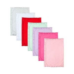 Индивидуальный комплект одежды для новорожденных, Одежда для новорожденных, в том числе простые белые 100% хлопковые одеяла, нагрудники, одежда для отрыжки-Доступно обслуживание - Product Image 4