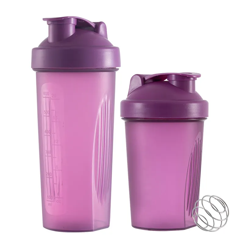 Logotipo personalizado 400ml 600ml Workout Blender Shaker Bottle Gym Protein Shaker Bottles