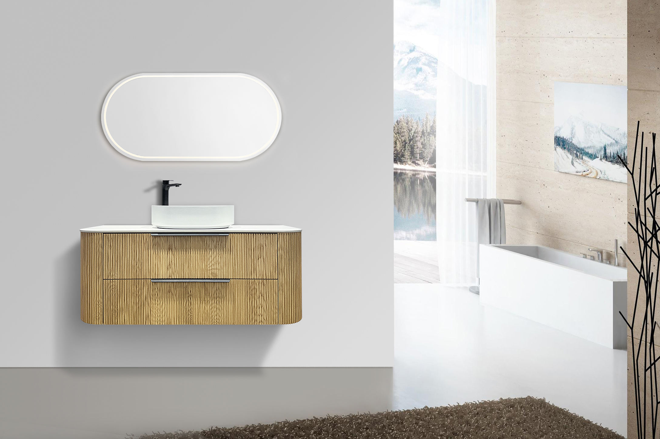 Nature wood grain solid wood