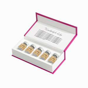 Customize Logo <strong>Book</strong> Shaped <strong>Essential</strong> Oil &amp; Cosmetic Packaging Boxes 3-10ml Vial UV Coating Luxury Eye/Face Serum Gift Box - Product Image 3