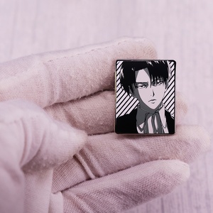 Épingles d'insigne en émail poli dur en métal de haute qualité Anime Manga Badge Levi Ackerman broche broche - Product Image 3