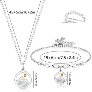 CAIOOCHE Edelstahl Fabrik preis Schmuck 18 Karat Gold Halskette Mode Einfache Senfkörner Glaube Halskette Armband Geschenk OEMODM - Product Image 2