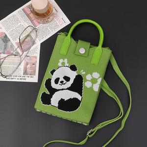 Sac à main décontracté pour femme, nouveau modèle léger, sacoche portable multifonctionnelle pour téléphone portable, fermeture ouverte, en polyester, pour usage quotidien - Product Image 2