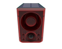 Lampu Surya Tenaga DC 911N dengan Sirine dan 6 LED, Alarm Sensor Gerak Tenaga Surya dengan Lampu untuk Peternakan, Alarm Dinding Tenaga Surya
