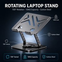 Support universel pour tablette et ordinateur portable, en aluminium, réglable, pliable, stable, pour le bureau à domicile et le dessin