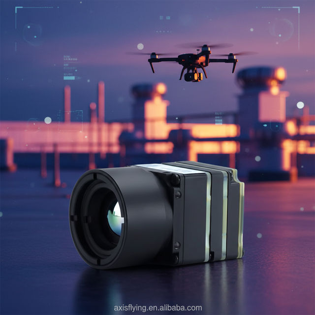 Axisflying CVBS Analog Fpv Drone Thermal Imaging Camera Uncooled Long Wave Infrared Camera for Fpv Racing