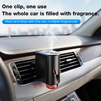 Diffuseur d'arômes intelligent portable et rechargeable pour voiture, désodorisant d'air, diffuseur d'huiles essentielles électrique USB ultrasonique sans eau