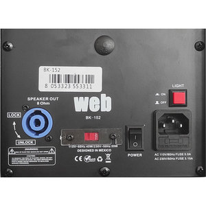 250W 6"+15" Powered Speaker With <b>Bluetooth</b> <b>USB</b> SD Card Stage Use - Product Image 3