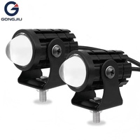 Écran LED pour moto, éclairage sous châssis, double couleur blanc/jaune, 9-80V, mini phare auxiliaire super lumineux
