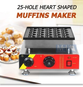 Plaque à crêpes en fer pour bébé, 25 trous, Mini Machine à crêpes en forme de cœur - Product Image 4