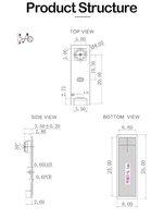Module de caméra USB miniature pour ordinateur portable à bas prix avec capteur VGA Ov7675 0,3 mégapixels, 30 ips, mise au point fixe, CMOS, lecture de codes QR, 1/9 pouce 75