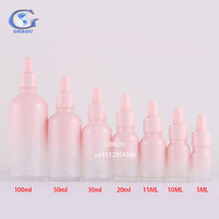 Blaue Glas-Tropfflaschen 5ml 10ml 15ml 20ml 30ml 50ml, Leere Fläschchen für Kosmetik-Serum & Ätherische Öle Verpackung