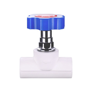 Vanne de tuyau d'eau PPR 1 pouce, type interrupteur manuel droit pour système d'eau - Product Image 1