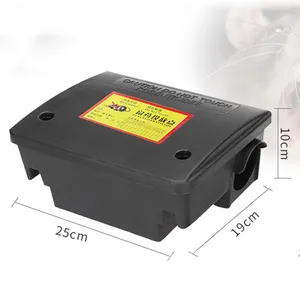 Mouse rodent killer bait station flat pack plastic interior rat and mouse rat bait station pe