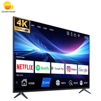 Téléviseur LED intelligent OEM 32 43 pouces avec tuner DVB T2 S2 adapté à la demande télévisuelle du marché africain