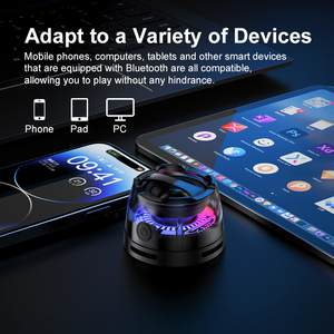 ลำโพงเล่นเกมแบบพกพาบลูทูธขนาดเล็กพกพาได้มีไฟ LED RGB เบสแม่เหล็กสำหรับโทรศัพท์/คอมพิวเตอร์ใช้งานได้กับกลางแจ้ง - Product Image 3