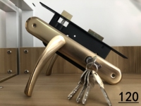 Cerradura de manija de puerta de cilindro de aluminio de aleación de Zinc de 70mm de alta calidad, llave de Color SS, desbloqueo, hoteles antirrobo impermeables