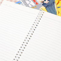 Cahier à couverture rigide A5 Oemodm Reliure à deux fils Couverture en matériau Pp 5 sujets Onglets de séparation d'index colorés