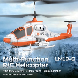 Nouvel hélicoptère télécommandé SJY-LM19-G de sauvetage polaire, 3 à 5 canaux, 3 modes de vitesse, orange et blanc, jouet éducatif scientifique mécanique - Product Image 3