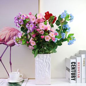 กิ่งดอกแอปเปิ้ลประดิษฐ์จากผ้าไหมเบโกเนีย 5 ก้าน <span class=keywords><strong>ดอกไม้</strong></span>หรูหราสำหรับตกแต่งบ้านภายใน - Product Image 2