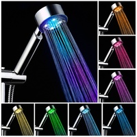 FEIDU Pommeau de douche LED à main Accessoire de robinet de salle de bain en plastique ABS pour hôtels, salles de bain et appartements