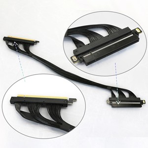 Pcie 4.0 X16 <span class=keywords><strong>Card</strong></span> đồ họa mở rộng cáp Riser <span class=keywords><strong>PCI</strong></span> Express 16X GPU <span class=keywords><strong>Adapter</strong></span> 1U 2U máy chủ bên ngoài bên trái phải phụ kiện máy tính - Product Image 1