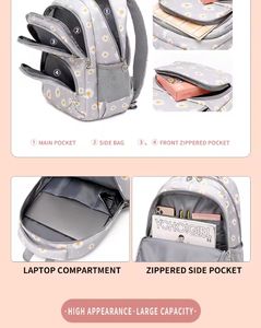 CALDIVO <span class=keywords><strong>Sac</strong></span> <span class=keywords><strong>à</strong></span> <span class=keywords><strong>dos</strong></span> scolaire de style coréen <span class=keywords><strong>personnalisable</strong></span> Ensemble de 3 sacs <span class=keywords><strong>à</strong></span> lunch isolés durables pour les enfants directement de l'usine - Product Image 6