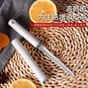 Cuchillo de cocina portátil 2 en 1, cuchillo afilado para frutas de camping, pelador de mano, cuchillo doméstico sencillo para entrega rápida. - Product Image 1