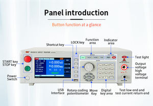 Testeur d'isolement numérique AC/DC pour systèmes électriques, testeur de résistance à la tension de 6 kV 10 mA programmable, garantie 1 an - Product Image 4