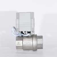 Vanne de proportionnement électrique IP67 DN25 4-20mA, vanne à bille de régulation en acier inoxydable 304SS
