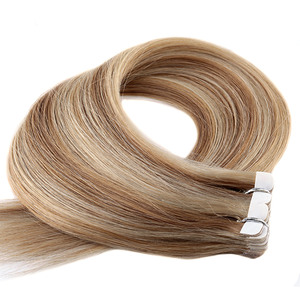 Extensiones de cabello con cinta adhesiva ultrafinas de nuevo diseño KSWIGS, cabello humano Remy, trama invisible, adhesivo fuerte, larga duración. - Product Image 1