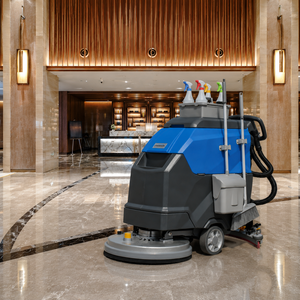 Industrial <b>Walk</b>-Behind Scrubbing <b>Machine</b> Compact Street Industrial Floor Washing <b>Machine</b> - Product Image 1