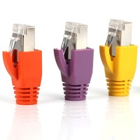 Rj45 Modular Plug Boot CAT5E/CAT6/CAT6A CAT7 Ethernet Modular Plastic Sleeves RJ45 modular plug Boots protector de goma