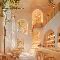 Conception de comptoir de bar de restaurant haut de gamme personnalisée Tables et chaises de meubles de restaurant de haute qualité pour la décoration de restaurant