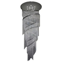 JYLIGHTING Lustre de Plafond LED Moderne de Luxe en Cristal pour Hôtel, Villa, Escalier, Projet Personnalisé Décoratif