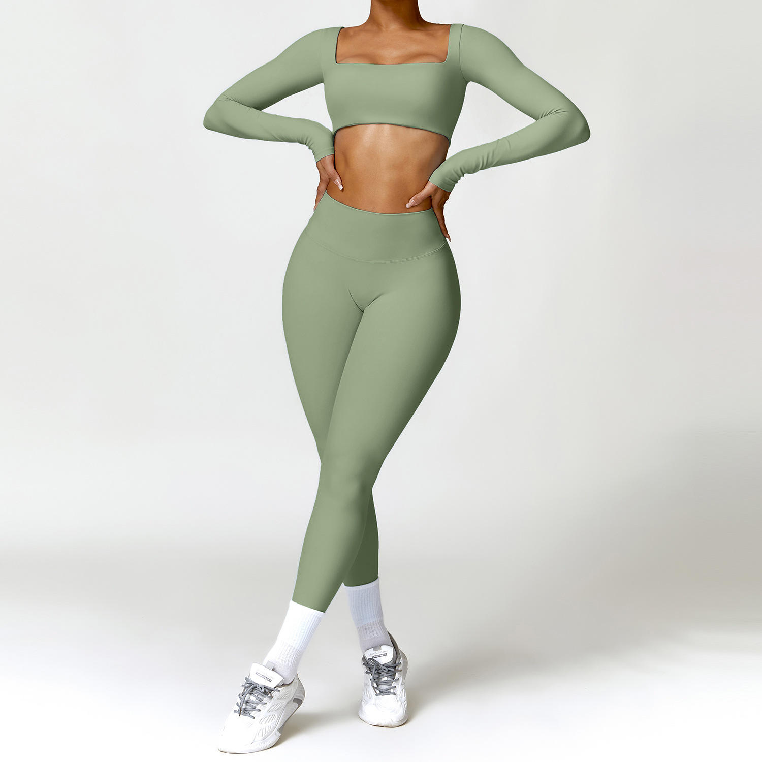 Green long sleeve Set