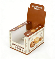 Boîtes de présentation personnalisées imprimées, recyclables, pour comptoir, parfums, bonbons, chocolats, avec insert en carton mat, prêtes à l'emploi