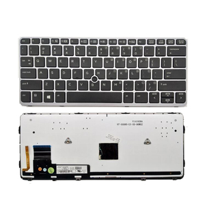 Clavier pour ordinateur portable <span class=keywords><strong>HP</strong></span> elitebook <span class=keywords><strong>820</strong></span> <span class=keywords><strong>G1</strong></span> <span class=keywords><strong>820</strong></span> G2, avec cadre noir, rétroéclairé, nouveauté - Product Image 2