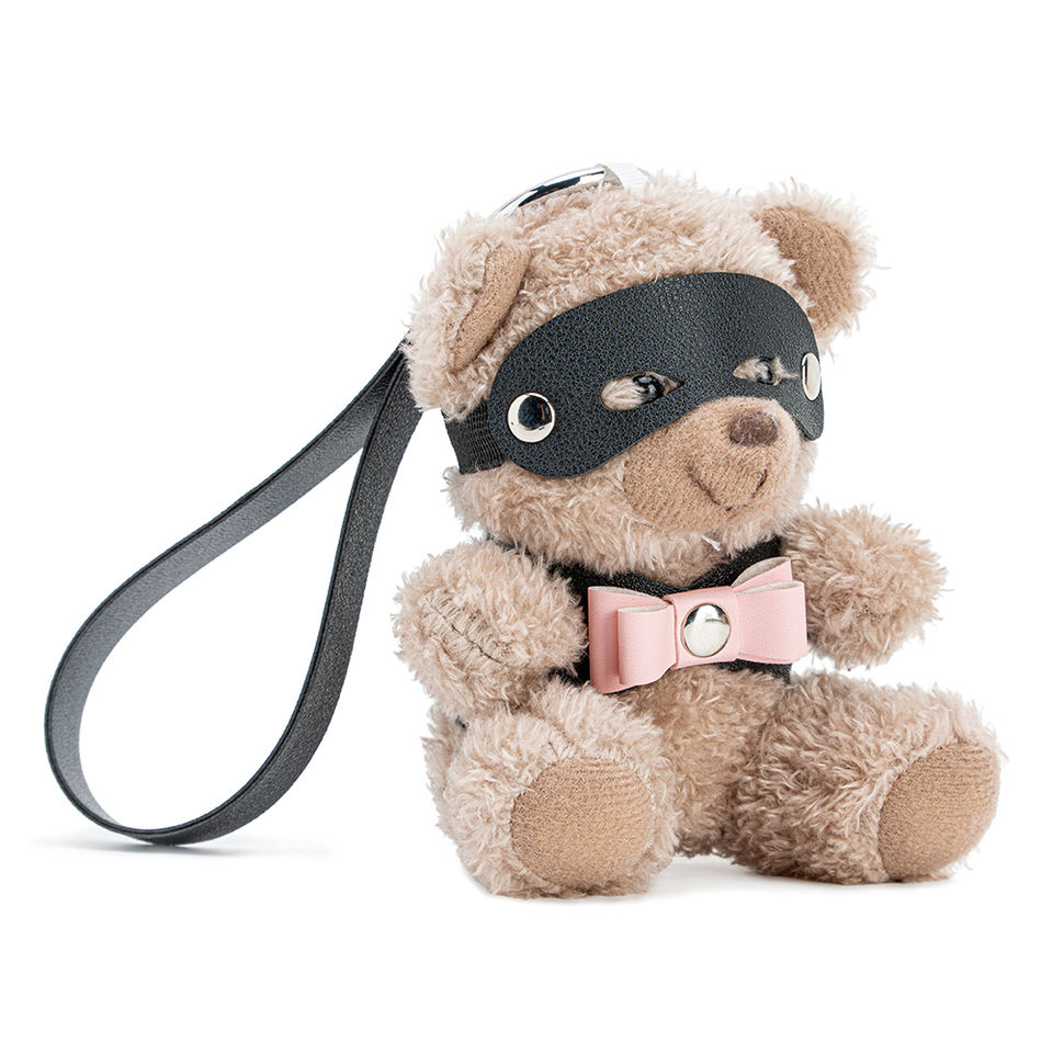 Cute BDSM Bow Mini Funny Kinky Plush Bear Keychain Small Plushie Cute BDSM Bow Mini Funny Kinky Plush Bear Keychain Small Plushie
