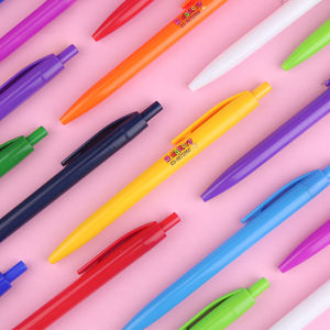 Bolígrafo Deportivo Promocional con Logotipo Personalizado, Tinta Negra, Venta al Por Mayor, Barato, Marca BKS, Zhejiang, Plástico, Colorido, Escolar - Product Image 2