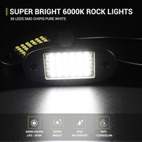 Luces LED para Coches Rock Lights Pure White F30 Baja Light Off-Road Gx470 Watermelon 10th Gen Silverado Hilux, Bombillas LED para Accesorios de Barra W203